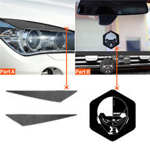 Adesivo de proteção para farol de carro, fibra de carbono macio, decoração para pálpebras, modelos bmw x1, e84, 2009 a 2014 2024 - compre barato