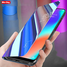 Чехол для Huawei Mate 9, роскошный зеркальный смарт-вид, кожаный флип-чехол для Huawei Mate 9, чехол-подставка, защитный чехол Mate9, Fundas 2024 - купить недорого