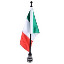 Motorcycle Italy Flag Pole Mount Custom Rack Luggage Flag For Harley 2024 - buy cheap