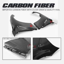 Para-choque dianteiro de fibra de carbono, acabamento brilhante, divisor de desvio, para nissan 08-16 r35 gtr cba dba ni-style 2024 - compre barato