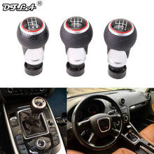 For Audi A4 S4 B8 8K 2008 2009 2010 2011 2012 2013 2014 2015 Car-styling 5 Speed 6 Speed Leather Gear Shift Knob 2024 - buy cheap