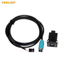 FEELDO-enchufe auxiliar de Cable USB para Audio de coche, adaptador de Cable auxiliar para Alpine KCE-422I KCE236B 2024 - compra barato