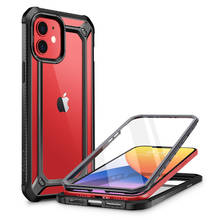 Para o iphone 12 mini caso 5.4 polegada (liberação de 2020) supcase ub exo pro híbrido claro pára-choques capa com built-in protetor de tela 2024 - compre barato