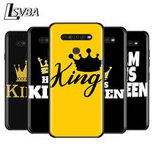 King Queen Crown for LG G8 G8S G8X V30 V35 V40 V50 V60 ThinQ Q60 K40 K50 K30 K41 K51 K61 K71 K22 Black Phone Case 2024 - buy cheap