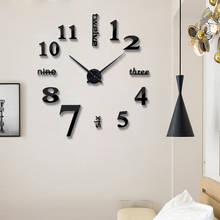 Affordable 3D DIY Wall Clock Mirror Effect Home Decoration Wall Stickers Brief Style Still Life Quartz Living Room Wall Clock 2024 - buy cheap