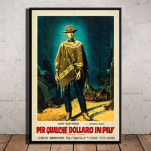 Clint Eastwood A Fistful of Dollars Classic Movie Poster Wall Art Picture Posters and Prints Canvas Painting for Room Home Decor 2024 - buy cheap