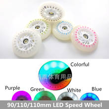 90A inline speed skates patines ruedas 90 100 110mm LED skating wheel lighting street road shine tires white green blue colorful 2024 - buy cheap