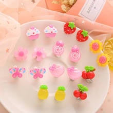 New Girls Cute Cartoon Flower Fruit Hairpins Kids Sweet Hair Clips Barrettes Hair Ornament Fashion Hair Accessories 2024 - buy cheap