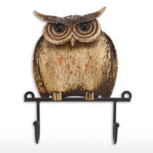 Metal Iron Hooks For Hanging Animal Owl Shaped Retro Living Room Wall Hanger Decorative Hooks Key Holder Wall Minimalist Hanger 2024 - buy cheap