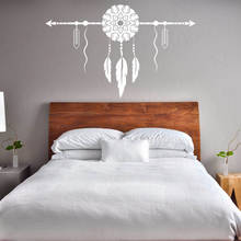 Boho Style Dreamcatcher Wall Sticker Home Bedroom Decor With Arrows Wall Art Mural Creative Vinyl Wall Decal WL1727 2024 - buy cheap