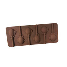 6 peças de peixe silicone lollipop molde chocolate açúcar-tablet molde xg782 2024 - compre barato