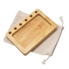 COURNOT Bamboo Rolling Tray With Pre Rolled Roll Cone Holder 69MM*126MM Multifunctional Bamboo Cigarette Tobacco Rolling Tray 2024 - buy cheap
