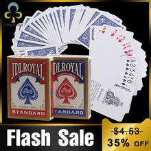 Jdlroyal poker cartas de jogo de pôquer, mais novas baralho padrão vermelho/azul, truques de mágica selados, baralho de jogo de pôquer, truques de magice gyh 2024 - compre barato