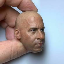 1/6 scale Vin Diesel Male Head Carving Tough Guy Head Model fit for 12" action figure doll 2024 - buy cheap