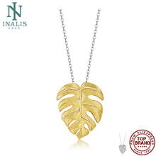 INALIS S925 Sterling Silver Women Necklace Maple Leaf Pendant Necklaces Vintage Design Fine Jewelry New Arrival Festival Gift 2024 - buy cheap