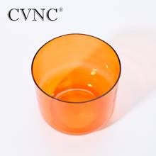 CVNC  Note D Navel Crystal Singing Bowl Chakra Clear Orange 6" or 7" 2024 - buy cheap