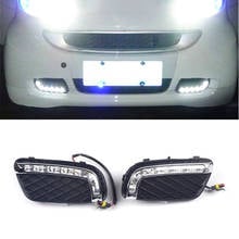 Car White LED Daytime Running Light For Mercedes Benz Smart Fortwo 2008 2009 2010 2011 2024 - buy cheap