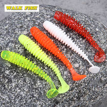Walk Fish 10Pcs 5cm/0.7g T-tail Soft Bait Worm Artificial Baits Fishing lure Wobblers 068 2024 - buy cheap