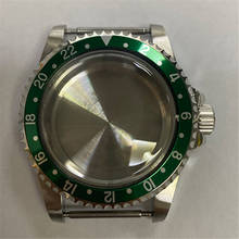 Caixa de relógio de aço inoxidável 39.5mm, para nh35 nh36, peça para reparo de movimento de relógio mecânico 2024 - compre barato