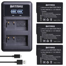 Batmax-batería DMW-BLC12 BLC12PP + LED USB, cargador Dual para Panasonic Lumix FZ1000,FZ200,FZ300,G5,G6,G7,GH2, DMW-BLC12E, 3 unidades 2024 - compra barato