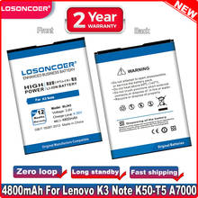 LOSONCOER 4800mAh BL243 Battery for Lenovo K3 Note Battery Lemon K3 K50-T3S K50-T5 A7000 A7600 A5600 A5500 A5860 2024 - buy cheap