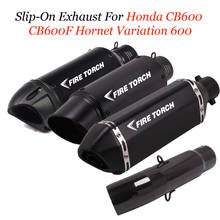 Motorcycle Exhaust  Slip-On Exhaust For Honda CB600 CB600 CB600F Hornet Variation 600 Muffler Pipe Middle Connection Db Killer 2024 - buy cheap