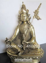 21cm TIBET Guru Rinpoche Padmasambhava BRONZE BUDDHA statue 2024 - buy cheap