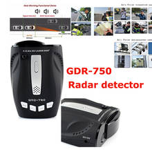 Car Radar Detector GDR-750 Anti-Police Radar Full band LED Display Alert Laser Car Speed Detectors Russian/ English Voice 2024 - buy cheap