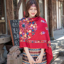 2022 Scarf For Women Winter Embroidery Neck Cashmere Scarves Lady Shawl Wrap Female Foulard Blanket Tassel Bandana Femme Hijab 2024 - buy cheap