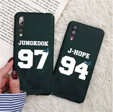 Funda de teléfono con número Suga Rap Monster J.Hope Jimin para huawei p30 pro, p30 lite, p20 pro, p10, mate 20, p10 lite, honor 9 lite 2024 - compra barato