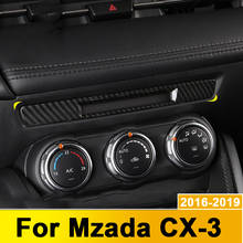 Cubierta de Panel de botón de aire acondicionado para consola central de coche, pegatinas decorativas para Mazda CX3, CX-3, 2016, 2017, 2018, 2019, accesorios 2024 - compra barato