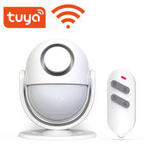 WiFi Tuya PIR Motion Sensor Detector  Build-in Buzzle 100dB Battery Powered  Home Alarm System Work with IFTTT Smart Life App 2024 - buy cheap