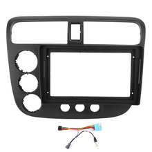 Moldura som estéreo para painel de navegação gps, 9in, 2 din, mp3, mp4, adaptável para honda civic 2002, 2003, 2004, 2005, lhd 2024 - compre barato