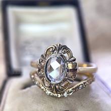 Горячее Милое женское кольцо с большим цирконом, набор из кристаллов, желтое золото, свадебное кольцо, свадебные ювелирные изделия, обещание на помолвку, кольца для женщин 2024 - купить недорого