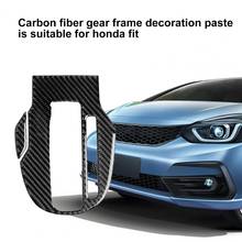 2Pcs Carbon Fiber Gear Shift Panel Cover Trim Car Stickers for Honda FIT JAZZ 2014-2018 Right Drive  Car Stickers     Car Cover 2024 - buy cheap