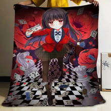 Musife Custom Kakegurui Flannel Blanket Design Your own Blanket Flannel Blankets for Sofa DIY Dropshipping 2024 - buy cheap