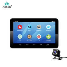 Anfilite-navegador H55 con Android GPS para coche, dispositivo grabador de vídeo 1080P, Quad Core, 16GB, cámara de 7 pulgadas, mapas gratuitos de Europa 2024 - compra barato