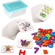 Baby Early Education Puzzle Jigsaw Puzzle Children's Cognitive Teaching Aids Recognize Digital Letters Matching Puzzles Toys 2024 - купить недорого