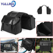 New Motorbike Cycling Saddle Bag Waterproof Motorcycle Canvas Panniers Box Bicycle Riding Back Seat Bags 2024 - buy cheap