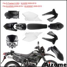 Full Plastic Fairing Kit For Kawasaki D-Tracker X KLX250 SF KLX250S w/Enduro Motocross Headlight/Outer Shell/Fuel Tank/Rear Seat 2024 - buy cheap