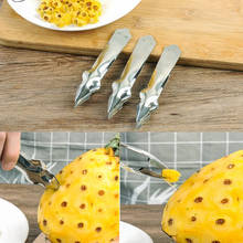 Cortador de piña de acero inoxidable, herramienta útil y fácil de cortar, removedor de cuchillos, pelador de frutas de cocina 2024 - compra barato