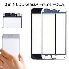 Cristal exterior de calidad AAA con marco OCA + para iPhone 7G 7Plus 8 8P, Panel digitalizador de pantalla táctil, cristal frontal de repuesto + T 2024 - compra barato