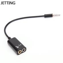 3.5mm Stereo Splitter Audio Male To Earphone Headset + Microphone Adapter Couples Turn Wiring Connector 2024 - buy cheap