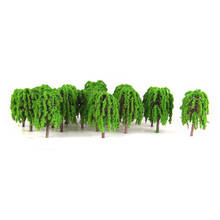 25 N Scale Light Green Model Trees Train Railway Diorama Building Park Scene 2024 - buy cheap