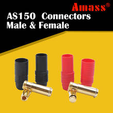 Good Sale 1set Amass AS150 Connector Anti-Spark Gold Bullet 7mm Male Female For Battery Charger ESC Charge Lead 2024 - buy cheap