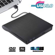 Внешний DVD-накопитель USB 3,0, портативный CD DVD RW привод, записывающая горелка, оптический плеер, совместимый с Windows 10, ноутбук, рабочий стол, iMac 2024 - купить недорого