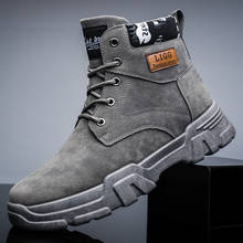 Botas de nieve de felpa para hombre, zapatos de moto con Forro cálido, informales, a la moda, para exteriores, invierno, 2021 2024 - compra barato