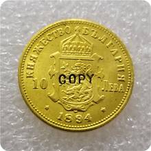 1894 г., Болгария: Золотая копия монет в виде левы I 10 2024 - купить недорого