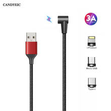 CANDYEIC USB C Magnetic cable for vivo S6 Charger Charging Cable USB Type C Mobile phones Magnetic charger 2024 - buy cheap