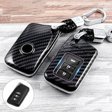 carbon fiber car key case bag shell keychain for lexus RC 350 F 300h 200t 2015 2016 2017 2018 2019 2020 2021 2022 auto xc10 2024 - buy cheap